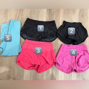 Size 0 black hotty hot lululemon